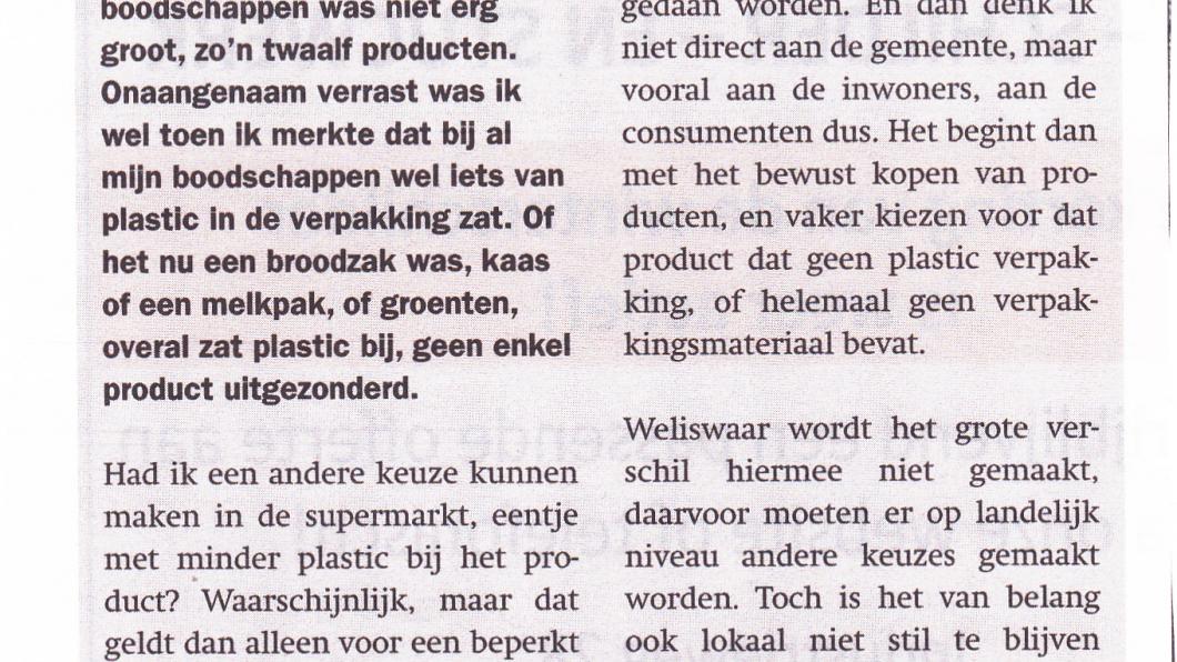 Column Voorschotense Krant