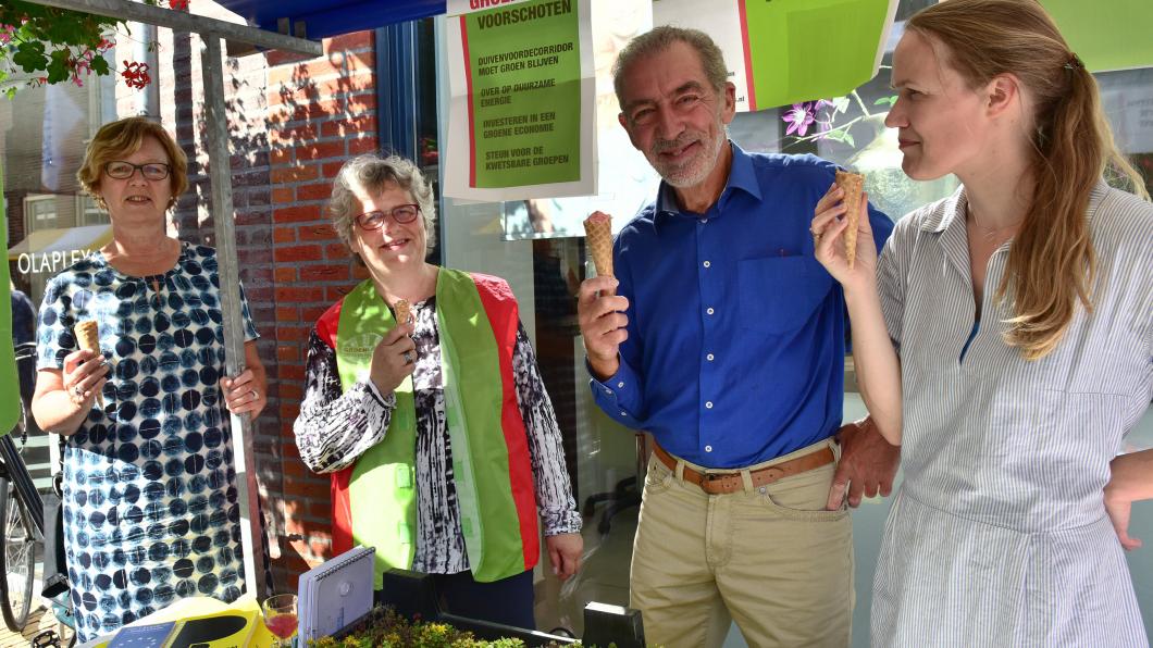 GroenLinks Voorschoten Vrijwilligersmarkt, foto Rene Zoetemelk GroenLinks_Voorschoten_vrijwilligersmarkt