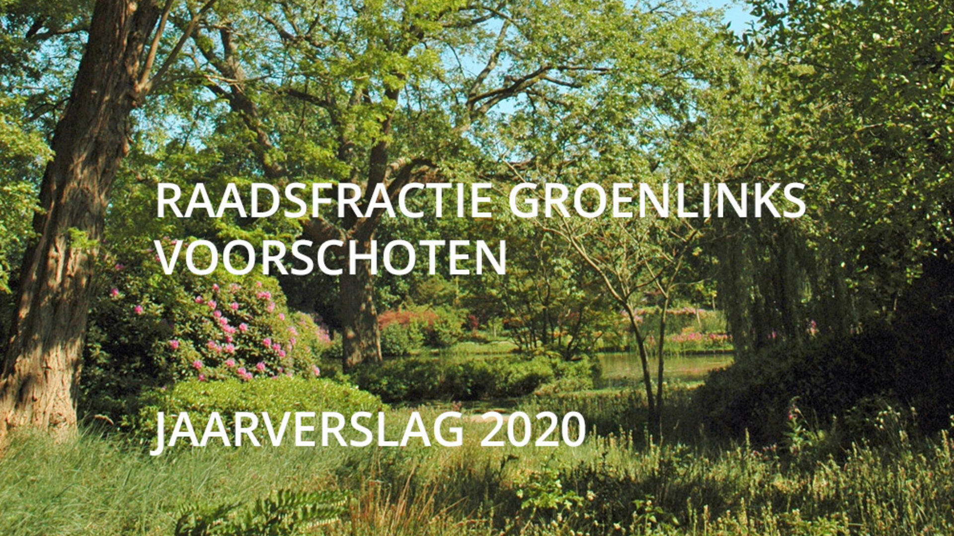 Voorblad jaarverslag 2020 fractie